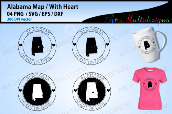 Alabama Map: Graphics & Illustrations for Creative Sellers