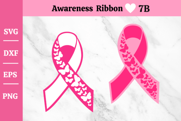 Awareness Ribbon SVG Clipart Pack 7B: Graphics & Illustrations