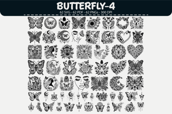 Butterfly Vector Bundle – 62 Designs