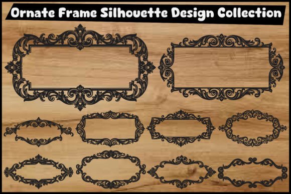 Vintage Ornamental Border Label Cut Fi Graphics & Illustrations